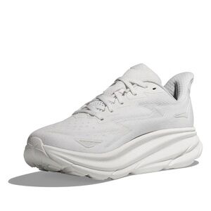 Men’s 11.5 HOKA Clifton 9 White Running Shoe
